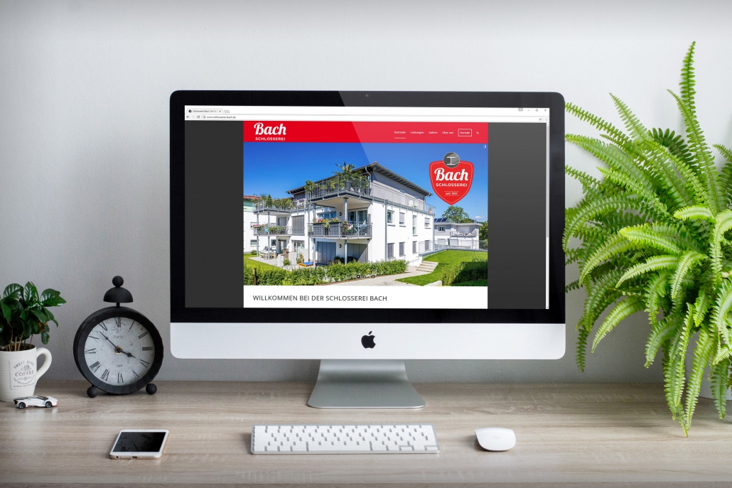 Schlosserei Bach Website webtemps werbeagentur